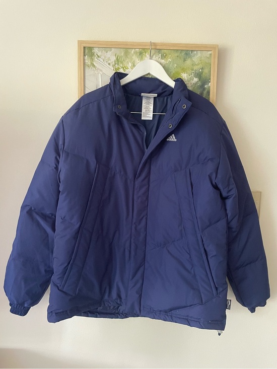 adidas Other - Adidas Vintage 90s ClimaWarm Down Puffer Jacket Blue Coat Jacket Men’s Medium